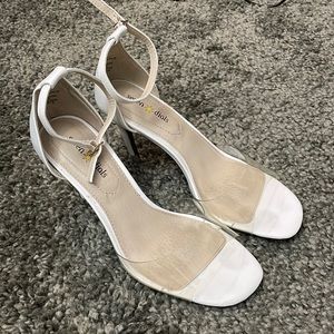 Seven Dials white heels